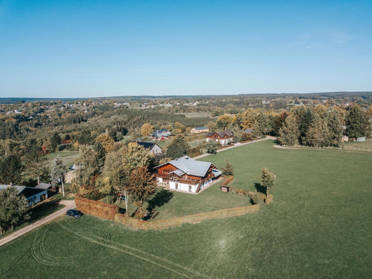 Vila Le Gagnage 31 Pers- Malmedy, Rustique, Vue, Wellness Exteriér fotografie